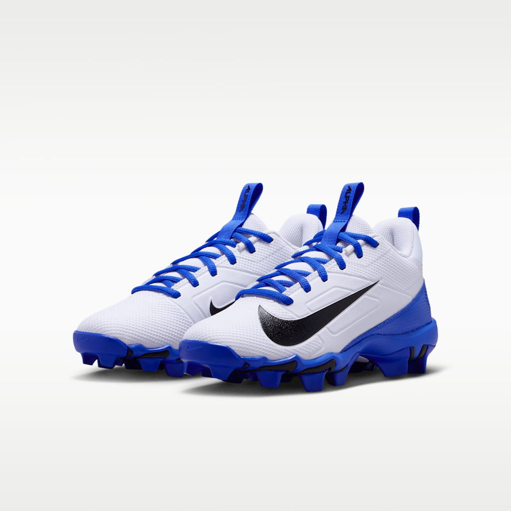 Nike Alpha Menace 4 Shark Big Kids' Football Cleats - White/Hyper Royal/Black