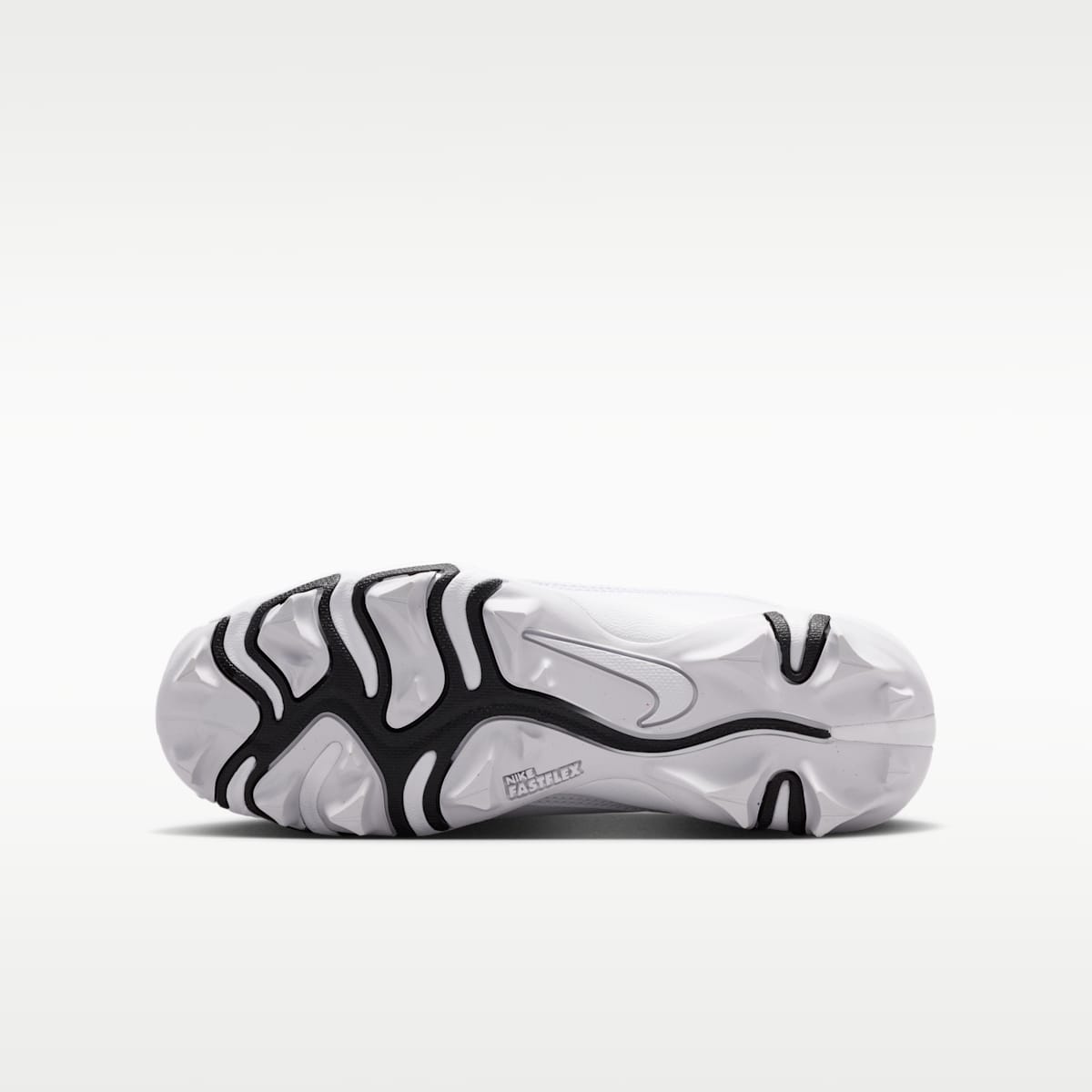 Nike Alpha Menace 4 Shark Big Kids' Football Cleats - White/White/Black