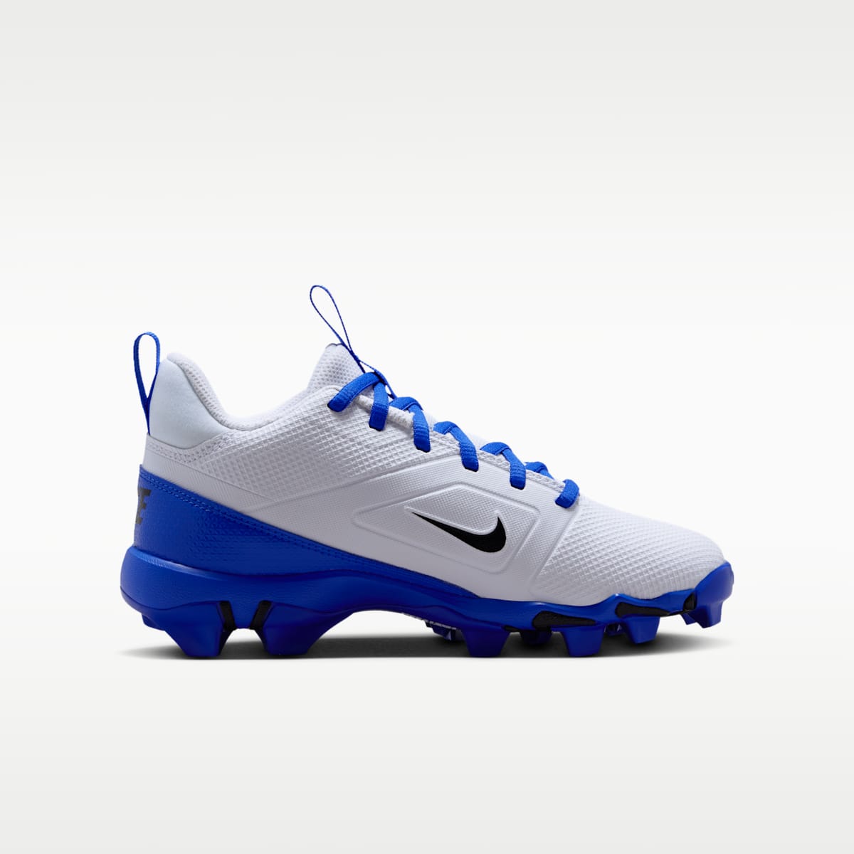 Nike Alpha Menace 4 Shark Big Kids' Football Cleats - White/Hyper Royal/Black