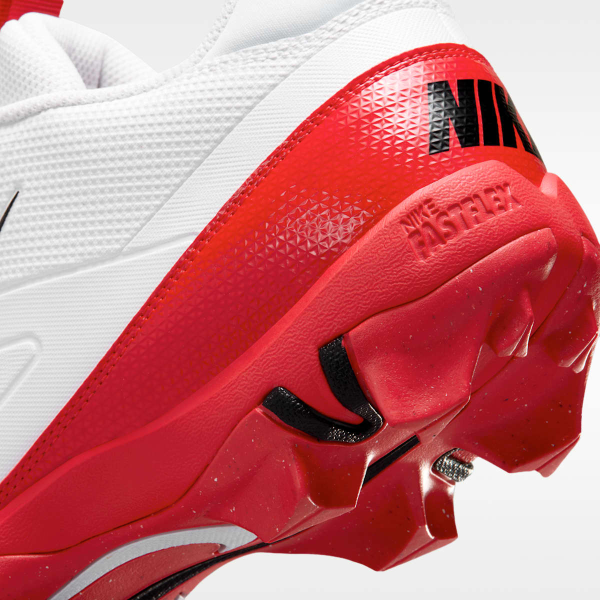 Women's Nike Alpha Menace 4 Shark Football Cleats - White/University Red/Black