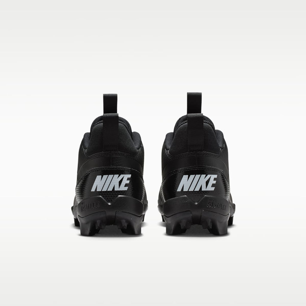 Nike Alpha Menace 4 Shark Football Cleats - Black/Black/White - Image 6