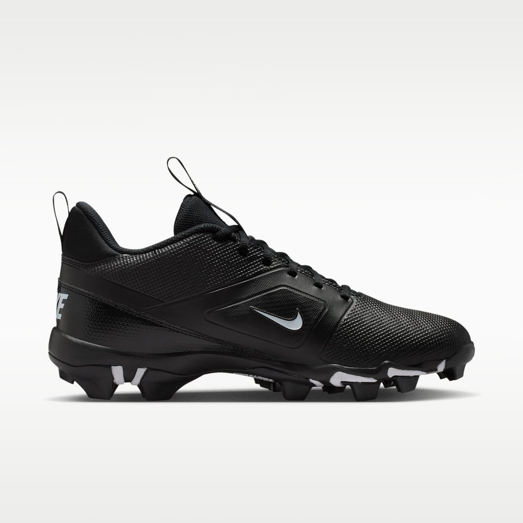 Nike Alpha Menace 4 Shark Football Cleats - Black/Black/White - Image 3