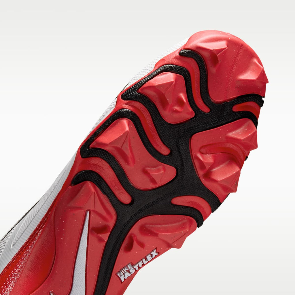 Women's Nike Alpha Menace 4 Shark Football Cleats - White/University Red/Black