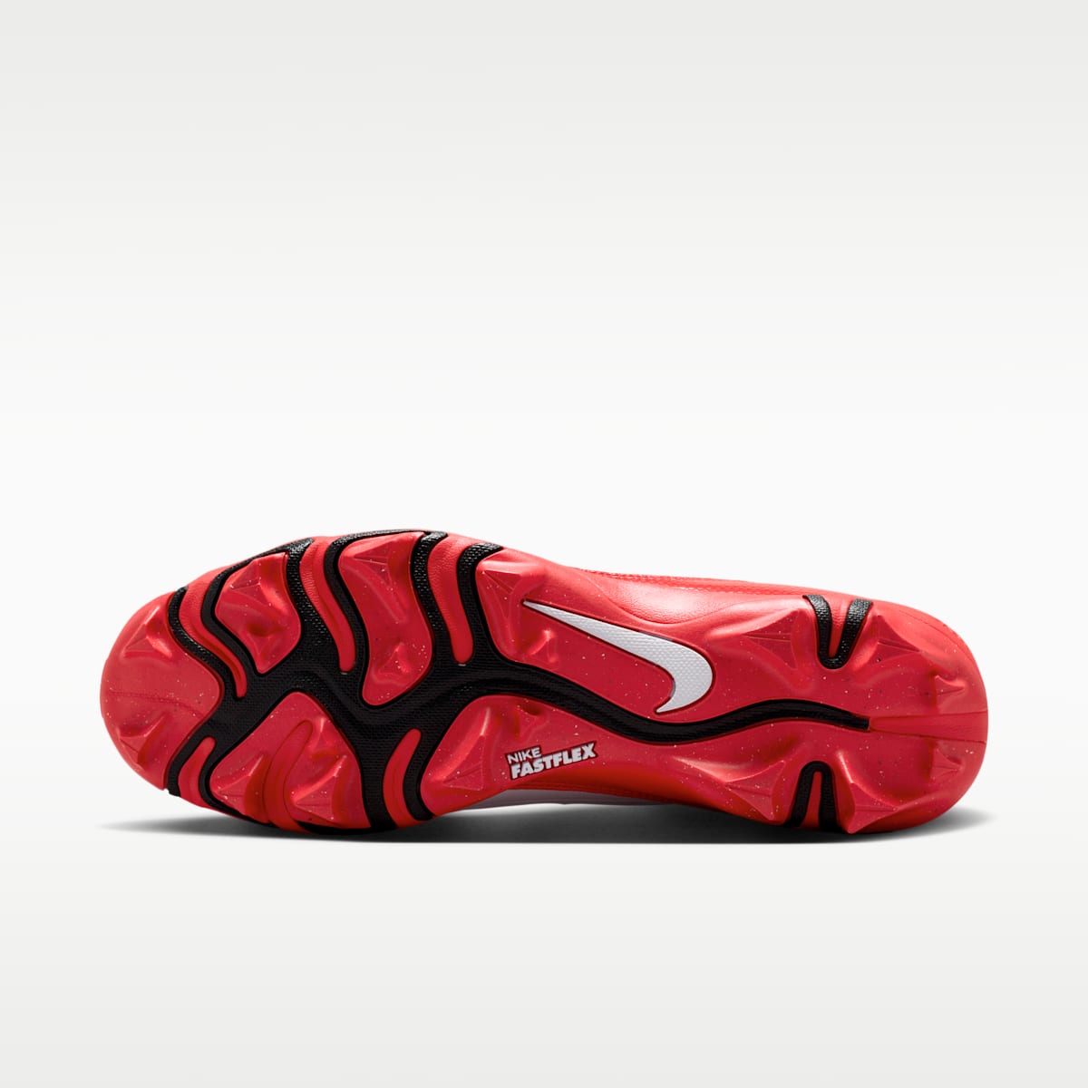 Nike Alpha Menace 4 Shark Football Cleats - White/University Red/Black - Image 2