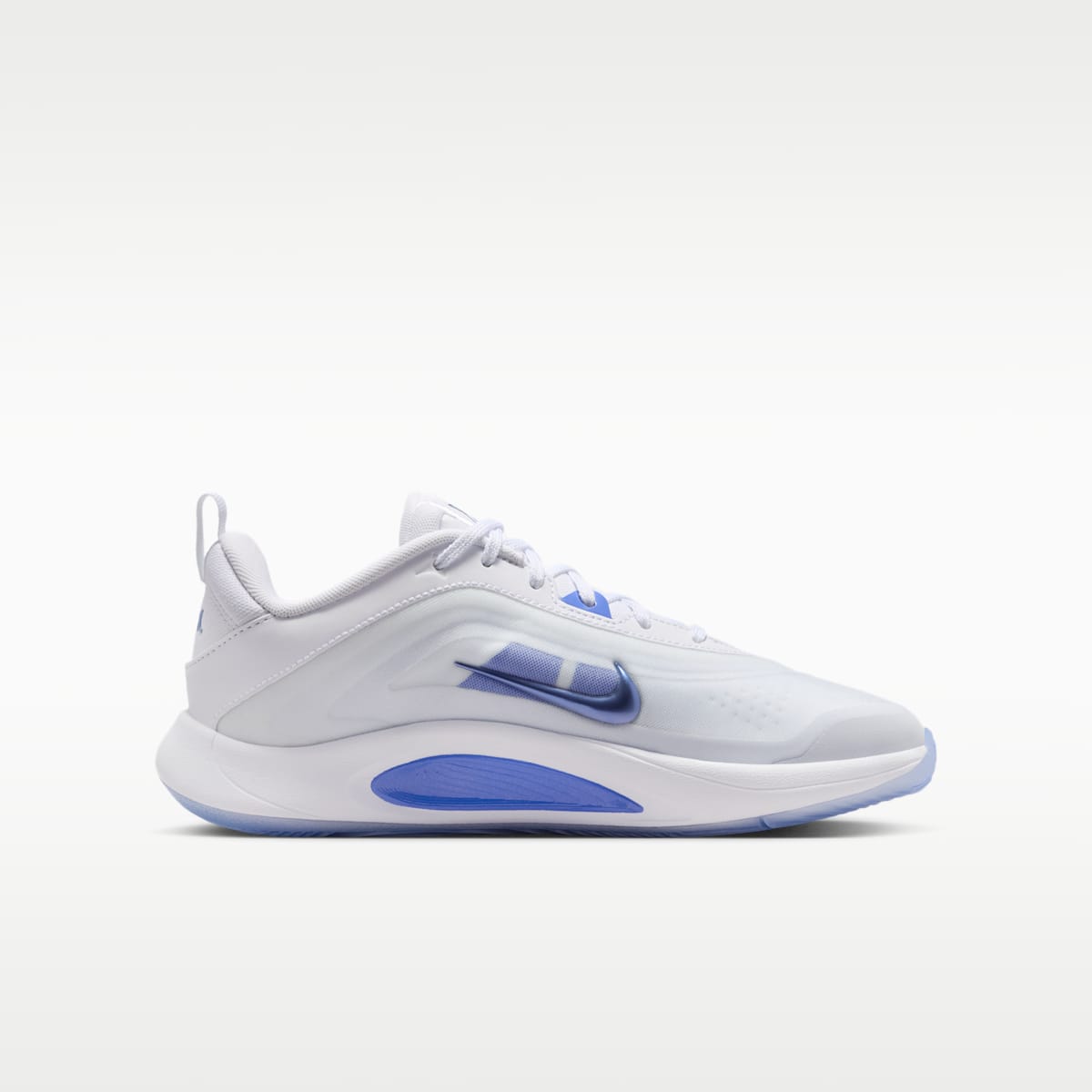 A'One "Blue Ice" Big Kids' Basketball Shoes - White/Football Grey/Sapphire