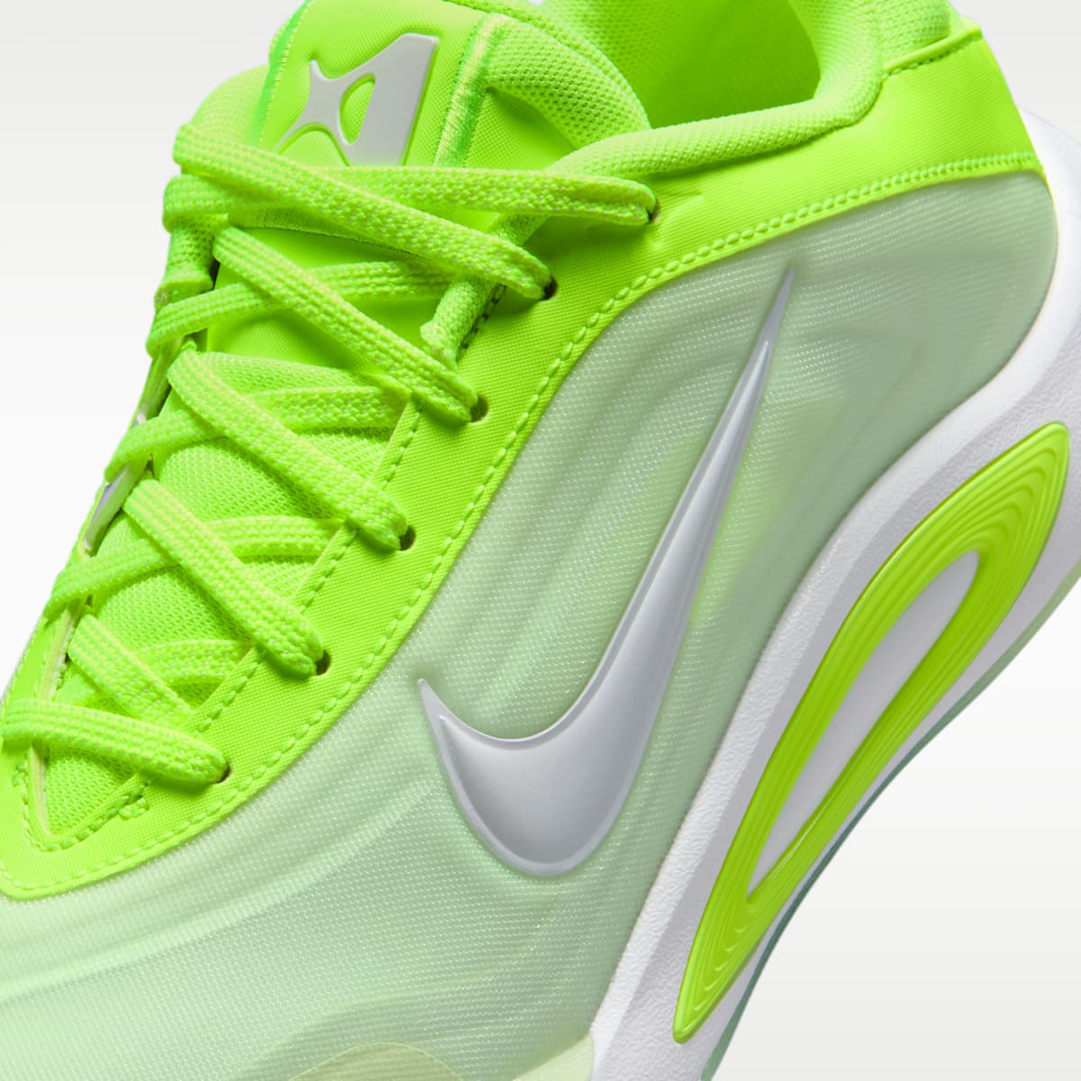 A'One "Lem and Lime" Big Kids' Basketball Shoes - Volt/Barely Volt/White