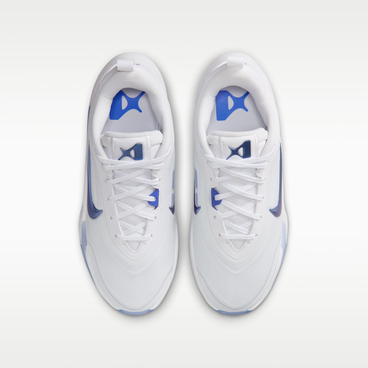 A'One "Blue Ice" Big Kids' Basketball Shoes - White/Football Grey/Sapphire