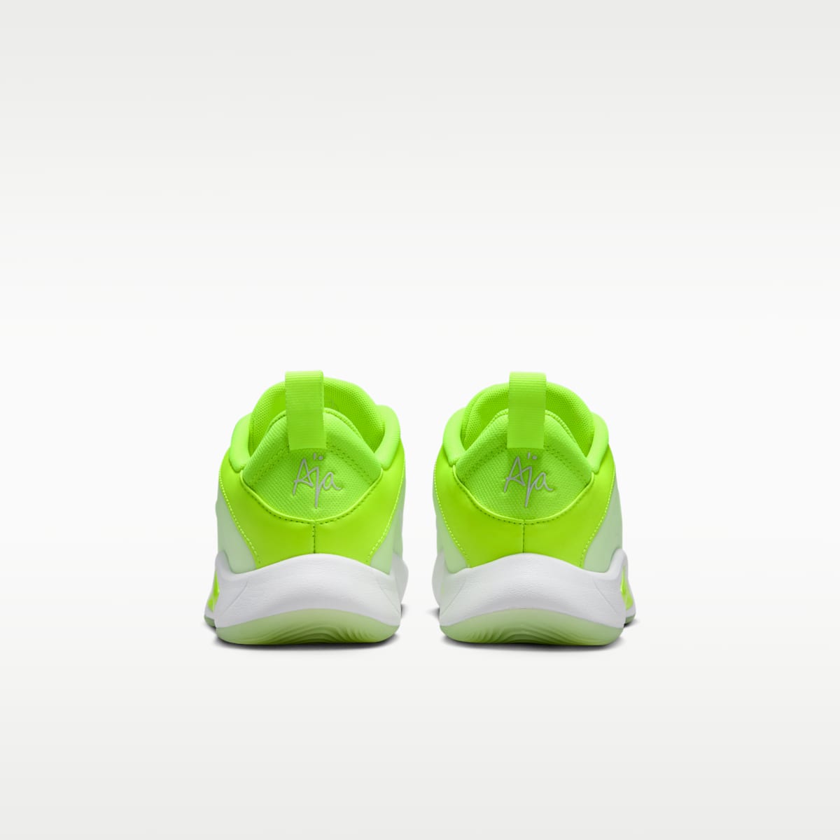A'One "Lem and Lime" Big Kids' Basketball Shoes - Volt/Barely Volt/White