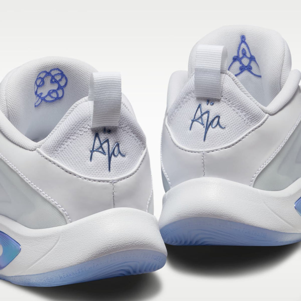 A'One "Blue Ice" Big Kids' Basketball Shoes - White/Football Grey/Sapphire