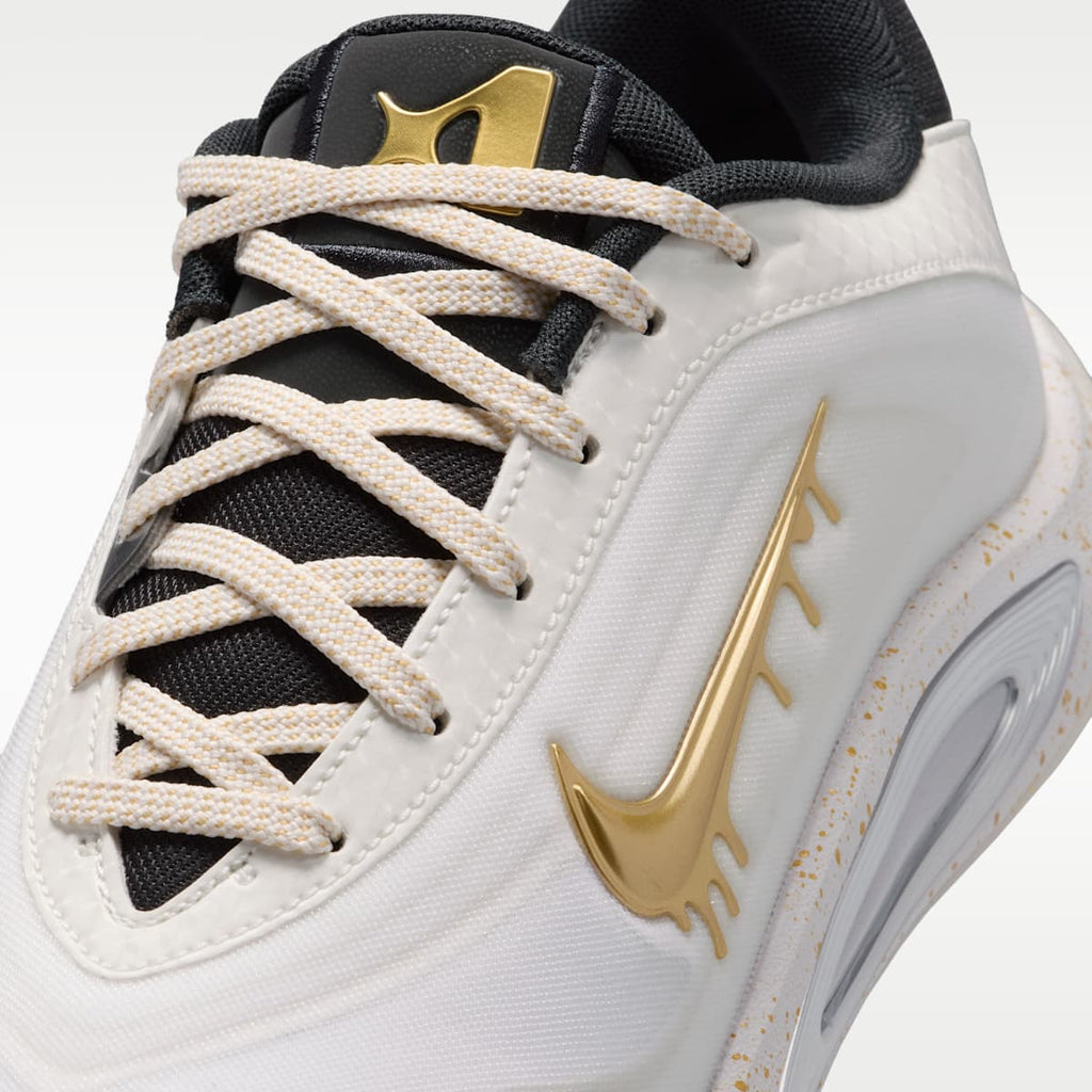 A'One “Unanimous” Big Kids' Basketball Shoes - Sail/Vast Grey/Off Noir/Metallic Gold