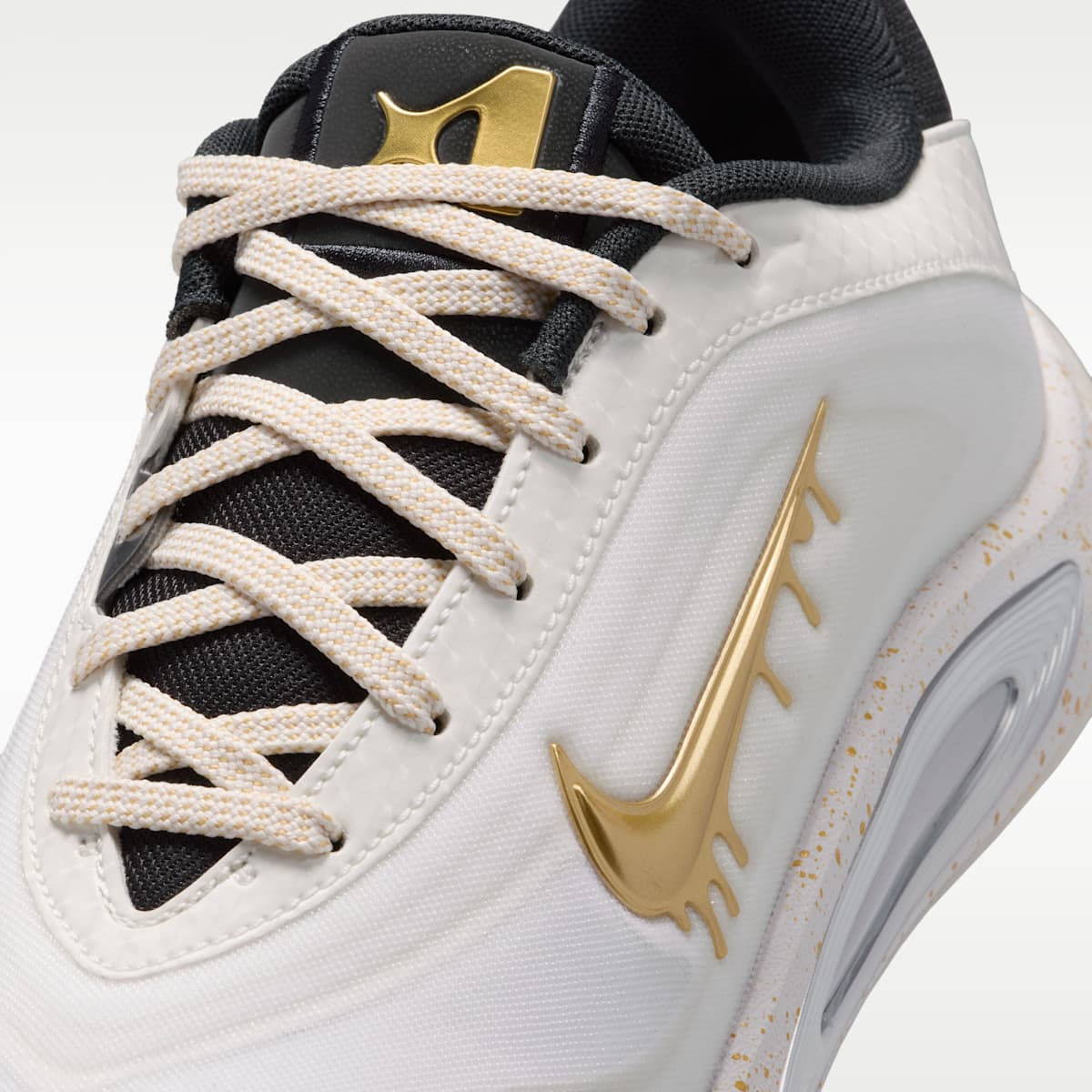 A'One “Unanimous” Big Kids' Basketball Shoes - Sail/Vast Grey/Off Noir/Metallic Gold