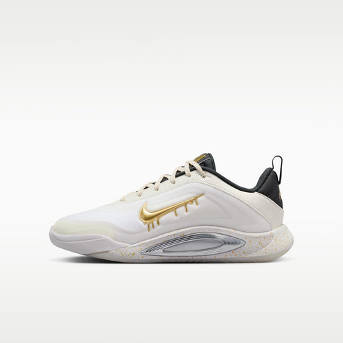 A'One “Unanimous” Big Kids' Basketball Shoes - Sail/Vast Grey/Off Noir/Metallic Gold