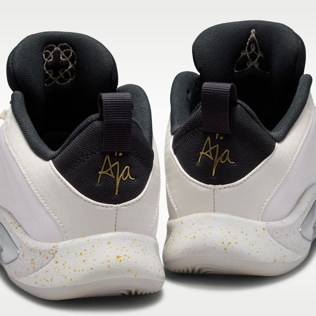A'One “Unanimous” Big Kids' Basketball Shoes - Sail/Vast Grey/Off Noir/Metallic Gold