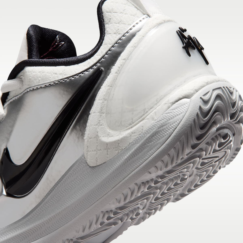A'Two "Mirrored" A'ja Wilson Basketball Shoes - Summit White/Metallic Silver/Black - Image 8