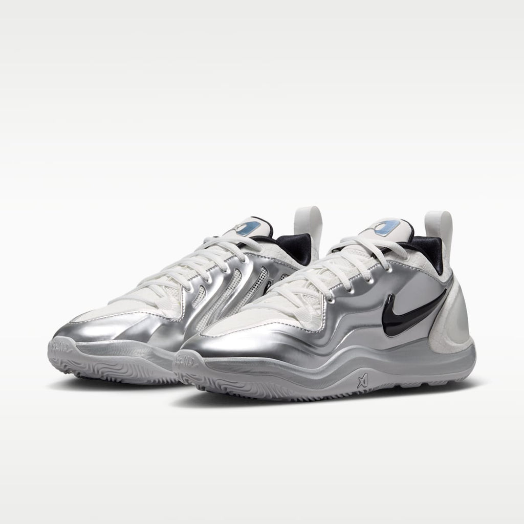A'Two "Mirrored" A'ja Wilson Basketball Shoes - Summit White/Metallic Silver/Black - Image 5