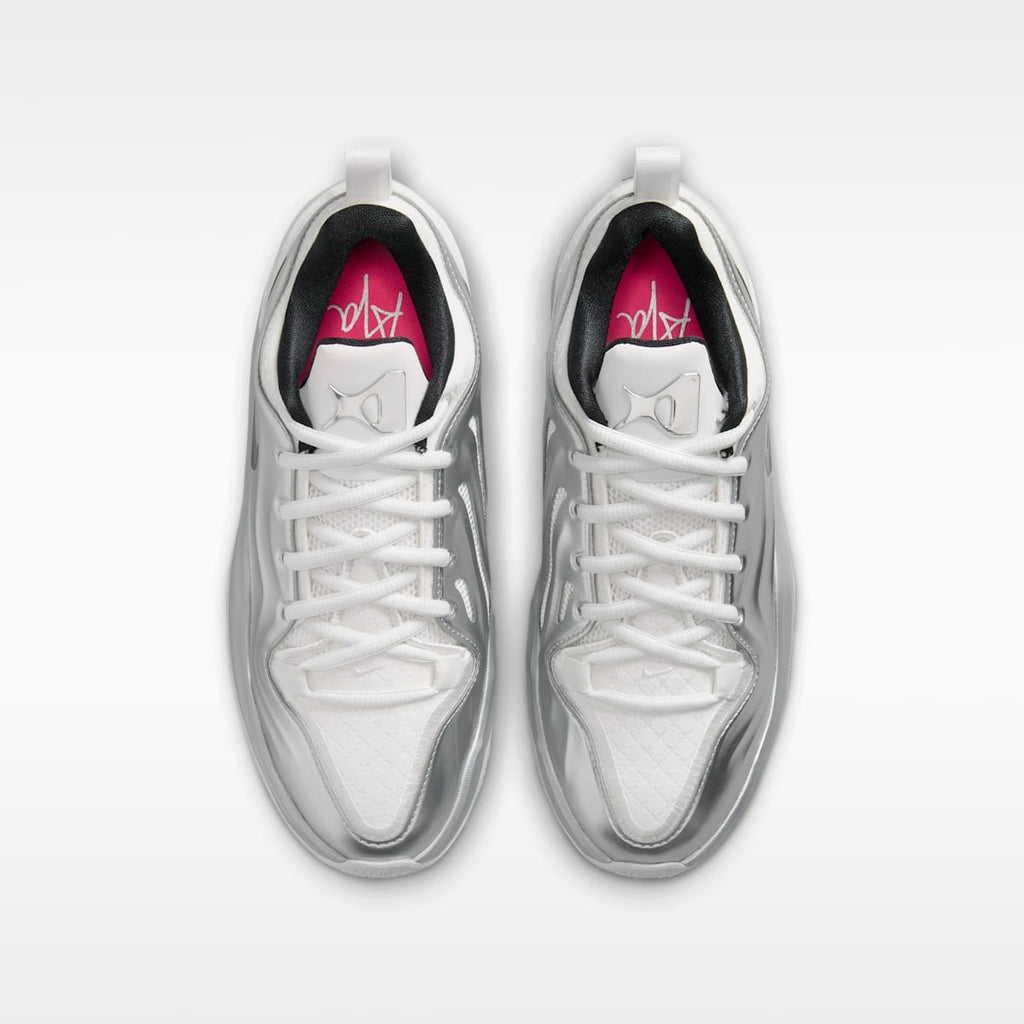 A'Two "Mirrored" A'ja Wilson Big Kids' Basketball Shoes - Summit White/Metallic Silver/Black