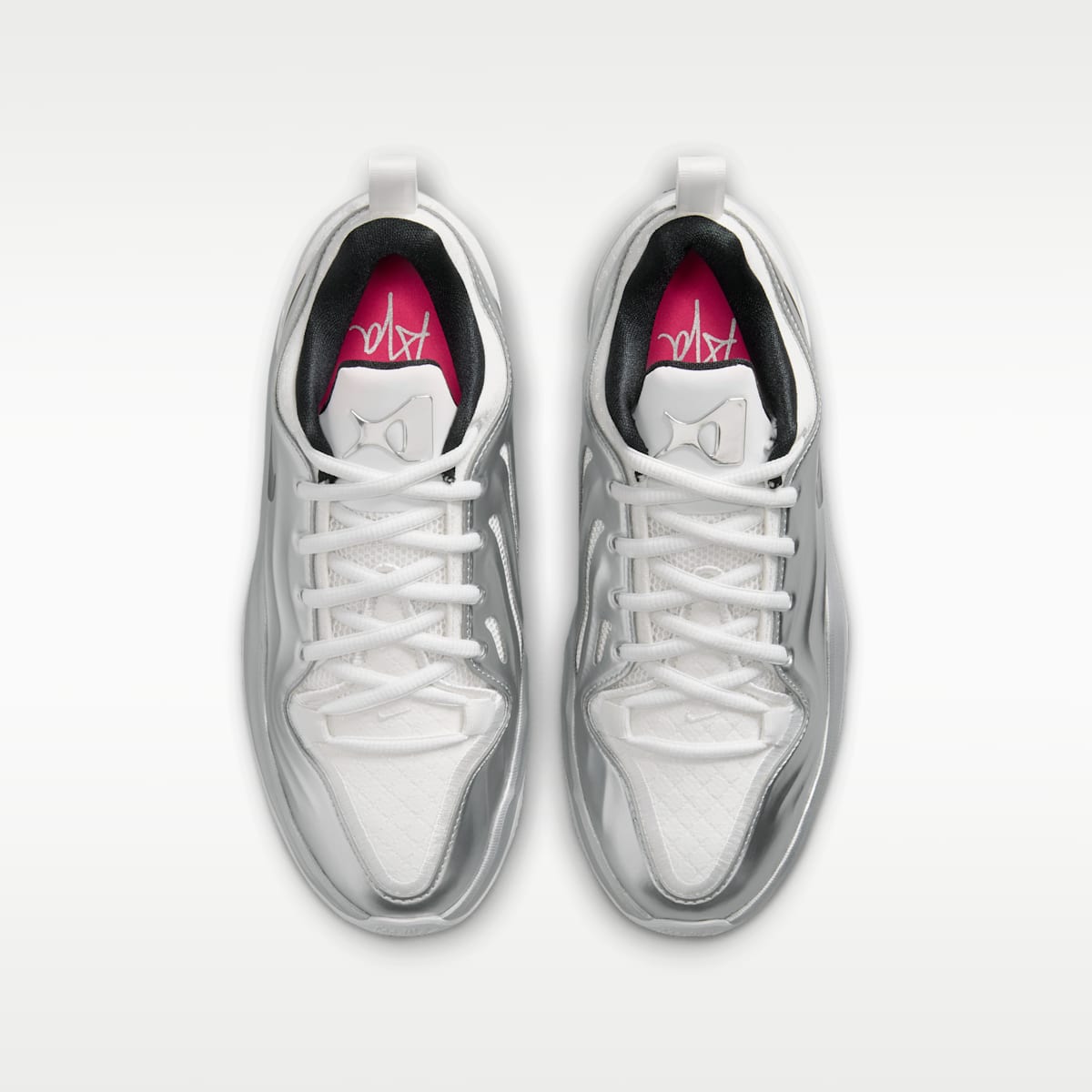 A'Two "Mirrored" A'ja Wilson Big Kids' Basketball Shoes - Summit White/Metallic Silver/Black