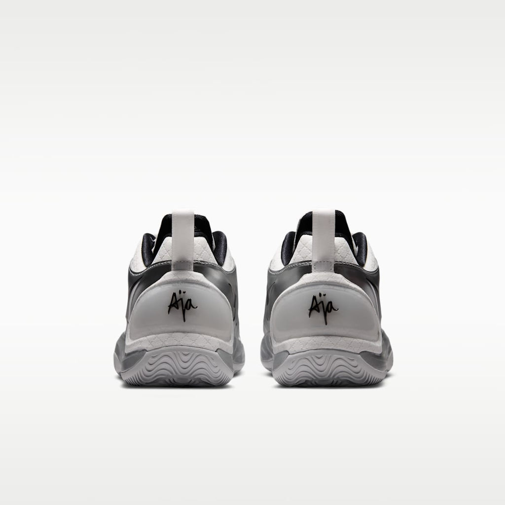 A'Two "Mirrored" A'ja Wilson Big Kids' Basketball Shoes - Summit White/Metallic Silver/Black