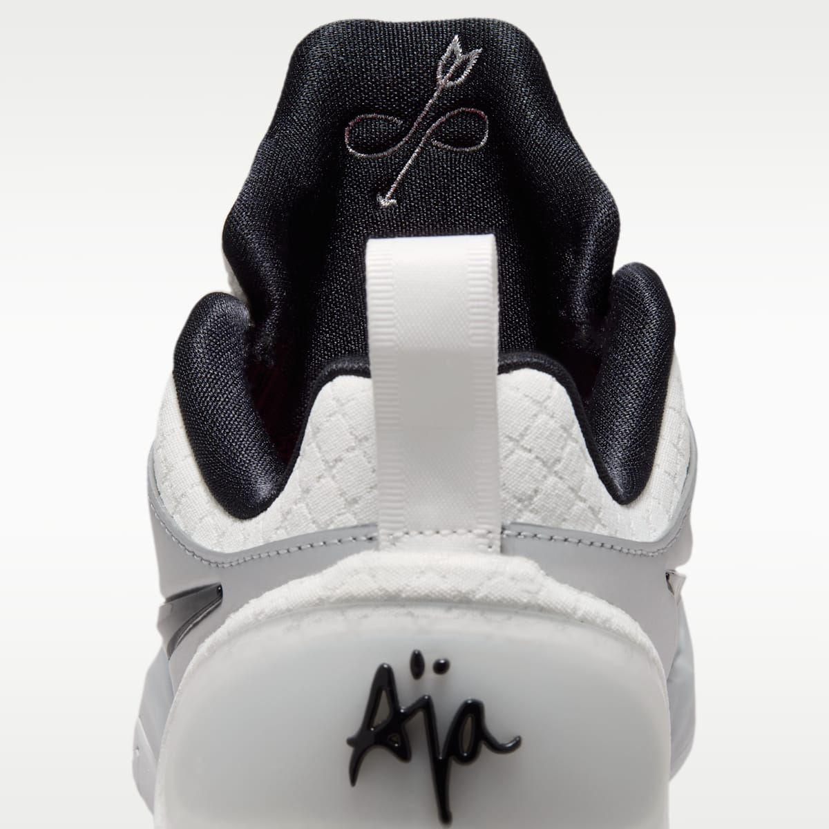 A'Two "Mirrored" A'ja Wilson Basketball Shoes - Summit White/Metallic Silver/Black - Image 9