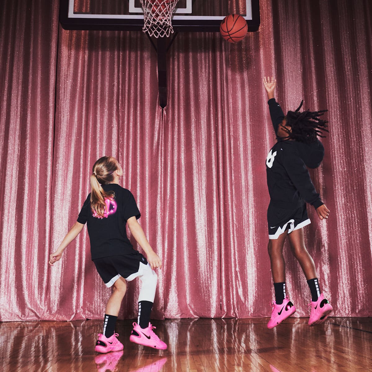 A'Two "A'Pink Shoe" A'ja Wilson Big Kids' Basketball Shoe - Pink Beam/Black - Image 11