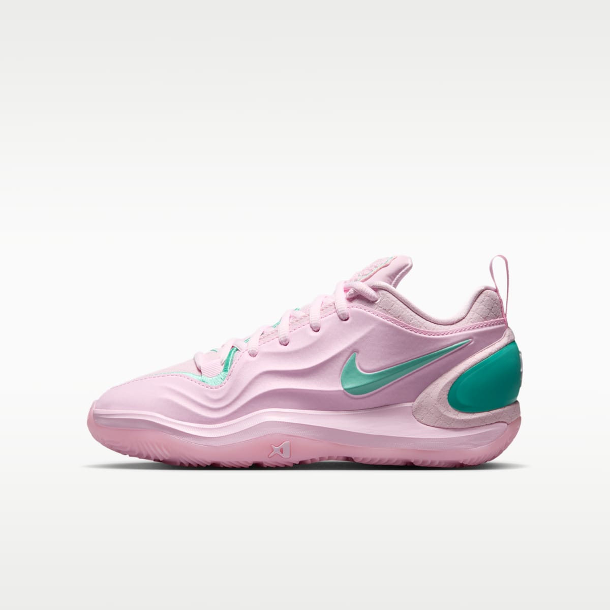 A'Two "Pinkies Up" A'Ja Wilson Big Kids' Basketball Shoes - Pink Foam/Light Menta - Image 1