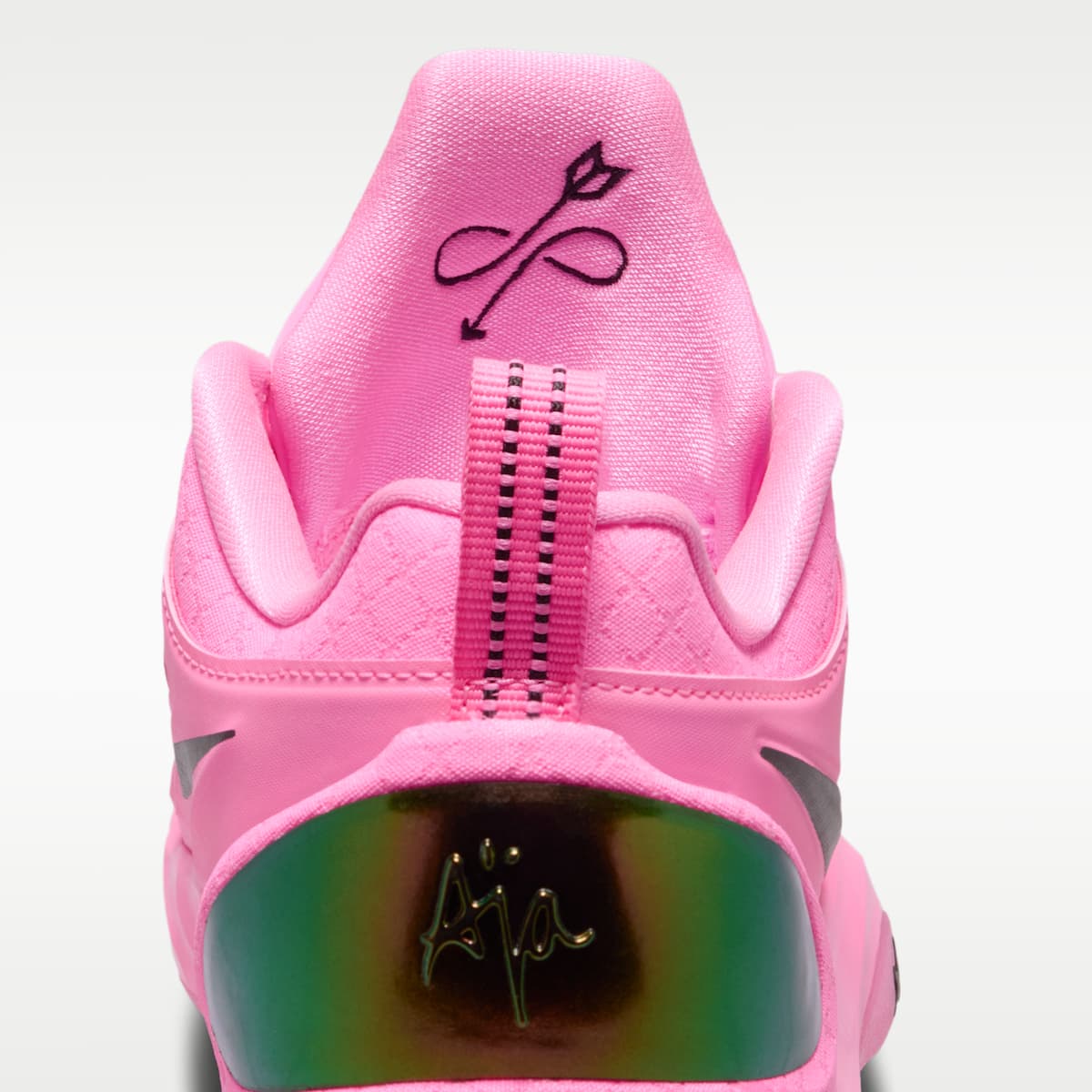 A'Two "A'Pink Shoe" A'ja Wilson Big Kids' Basketball Shoe - Pink Beam/Black - Image 9