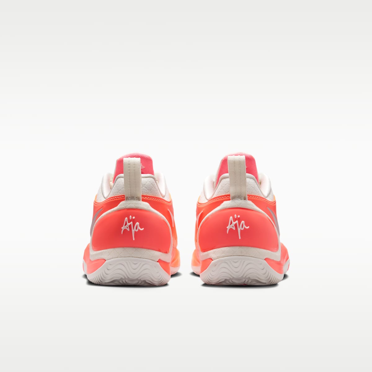 A'Two A'ja Wilson Big Kids' Basketball Shoes - Orange Pulse/Sail/Hot Lava/Metallic Silver