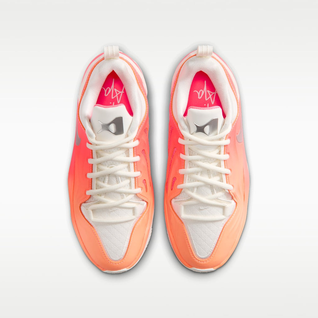 A'Two A'ja Wilson Big Kids' Basketball Shoes - Orange Pulse/Sail/Hot Lava/Metallic Silver - Image 4