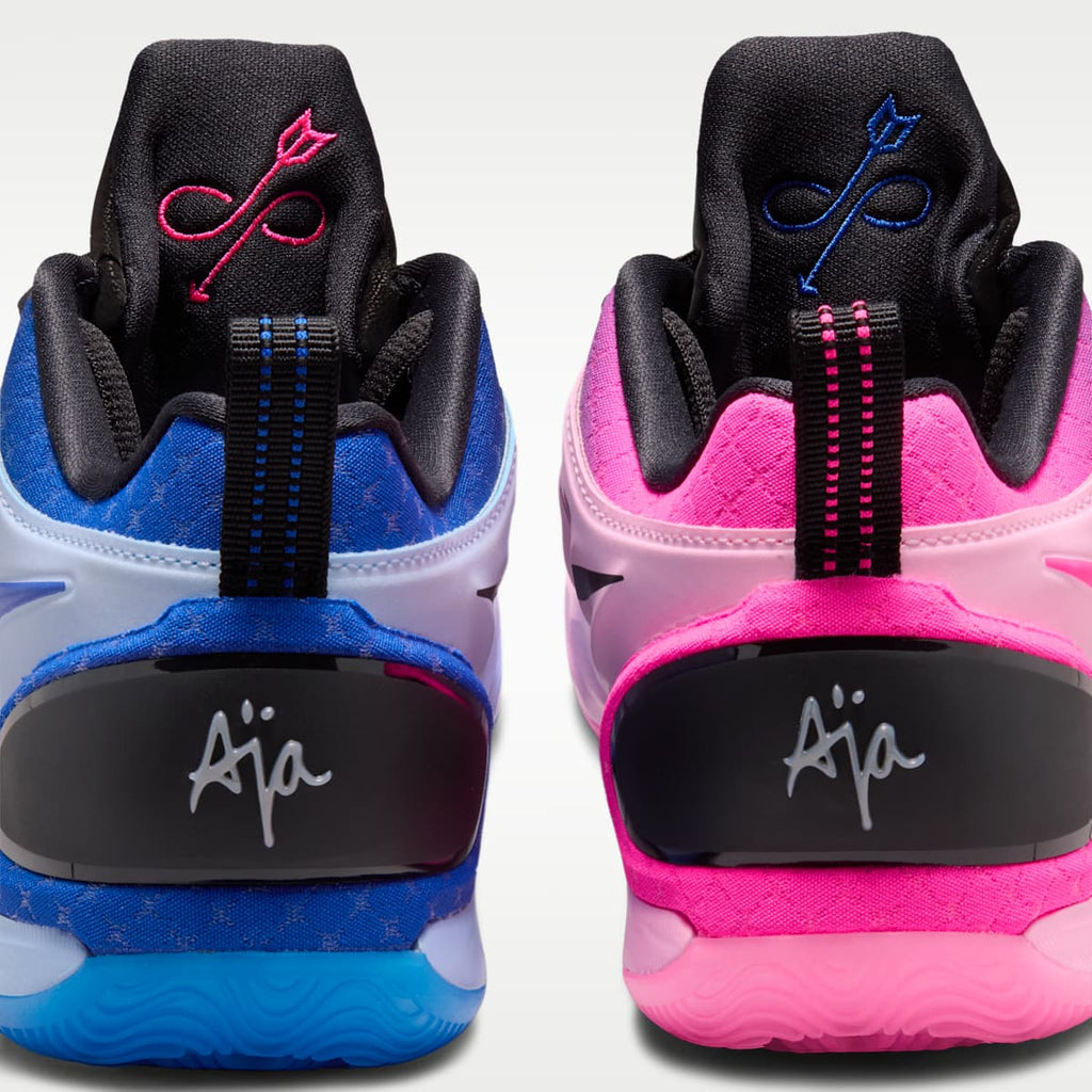 A'Two A'ja Wilson Big Kids' Basketball Shoes - Neo Pink/Pink Blast/Racer Blue/Black - Image 9