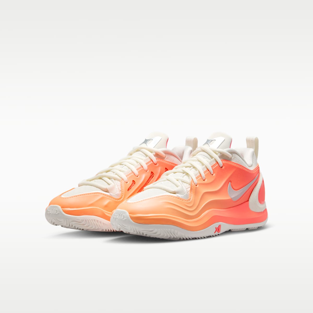 A'Two A'ja Wilson Big Kids' Basketball Shoes - Orange Pulse/Sail/Hot Lava/Metallic Silver