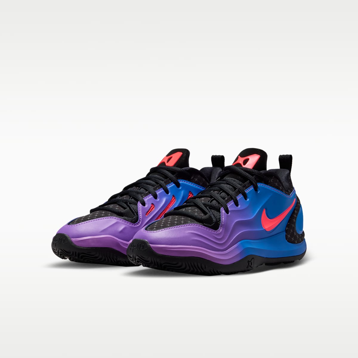 A'Two A'ja Wilson Big Kids' Basketball Shoes - Blue Crystal/Black/Bright Violet/Hot Lava