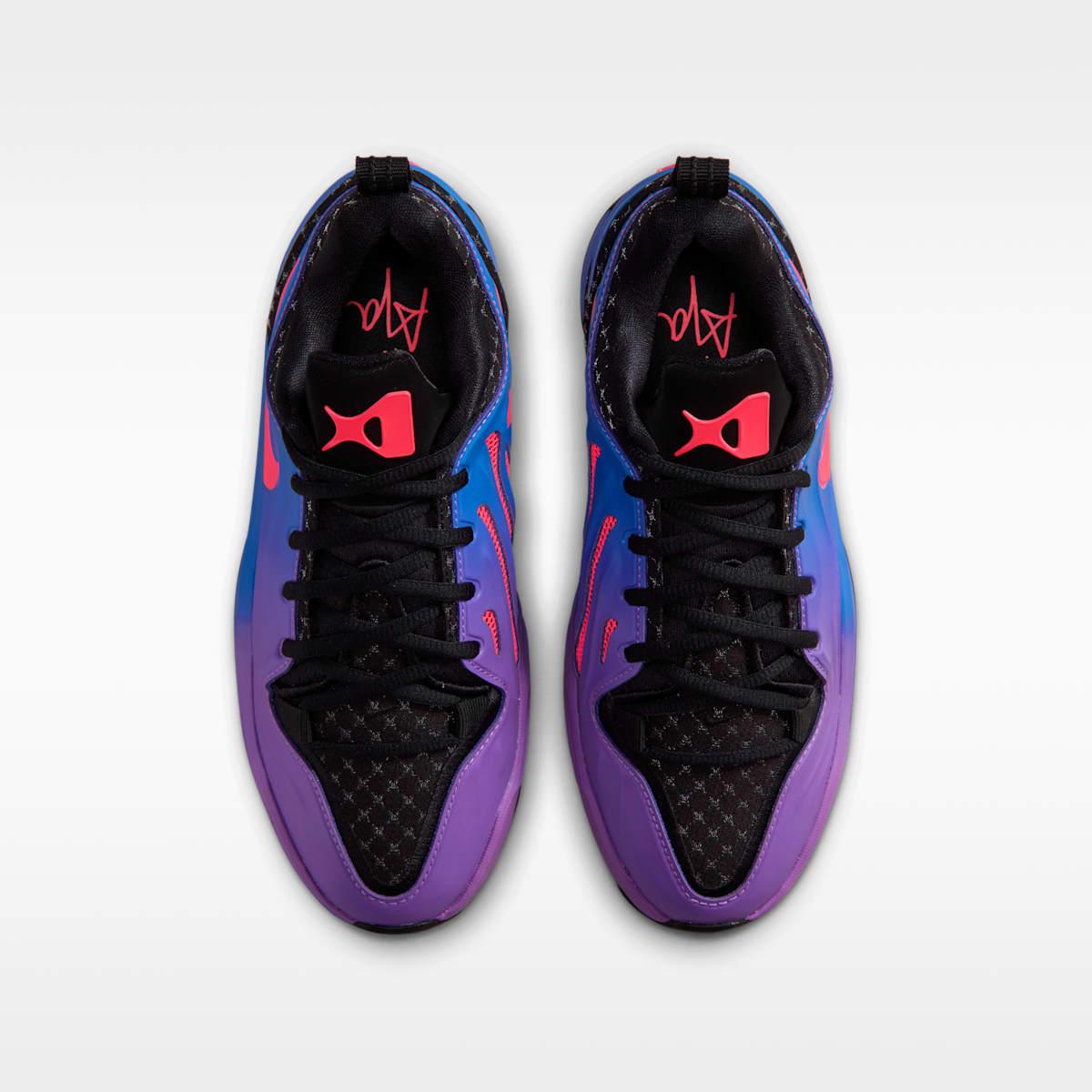 A'Two A'ja Wilson Big Kids' Basketball Shoes - Blue Crystal/Black/Bright Violet/Hot Lava - Image 4