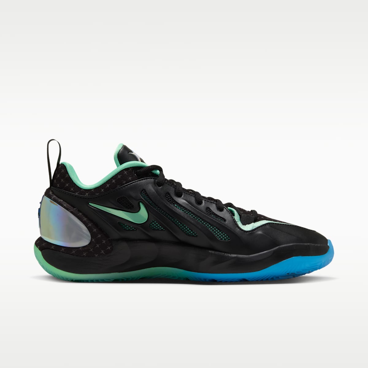 A'Two "Nike Nights" A'ja Wilson Basketball Shoes - Black/Blue Glow/Multi-Color/Green Glow - Image 3
