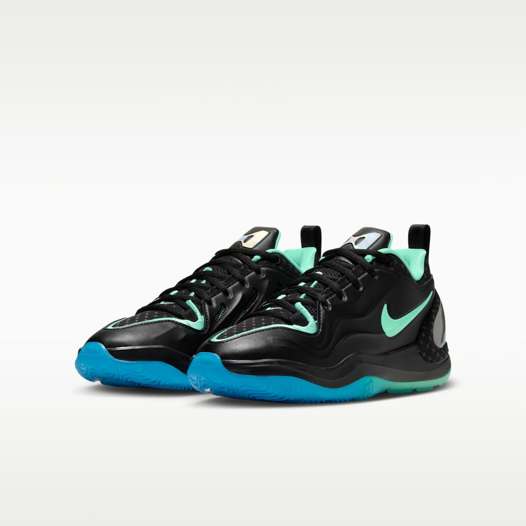 A'Two "Nike Nights" A'ja Wilson Big Kids' Basketball Shoes - Black/Blue Glow/Multi-Color/Green Glow - Image 5