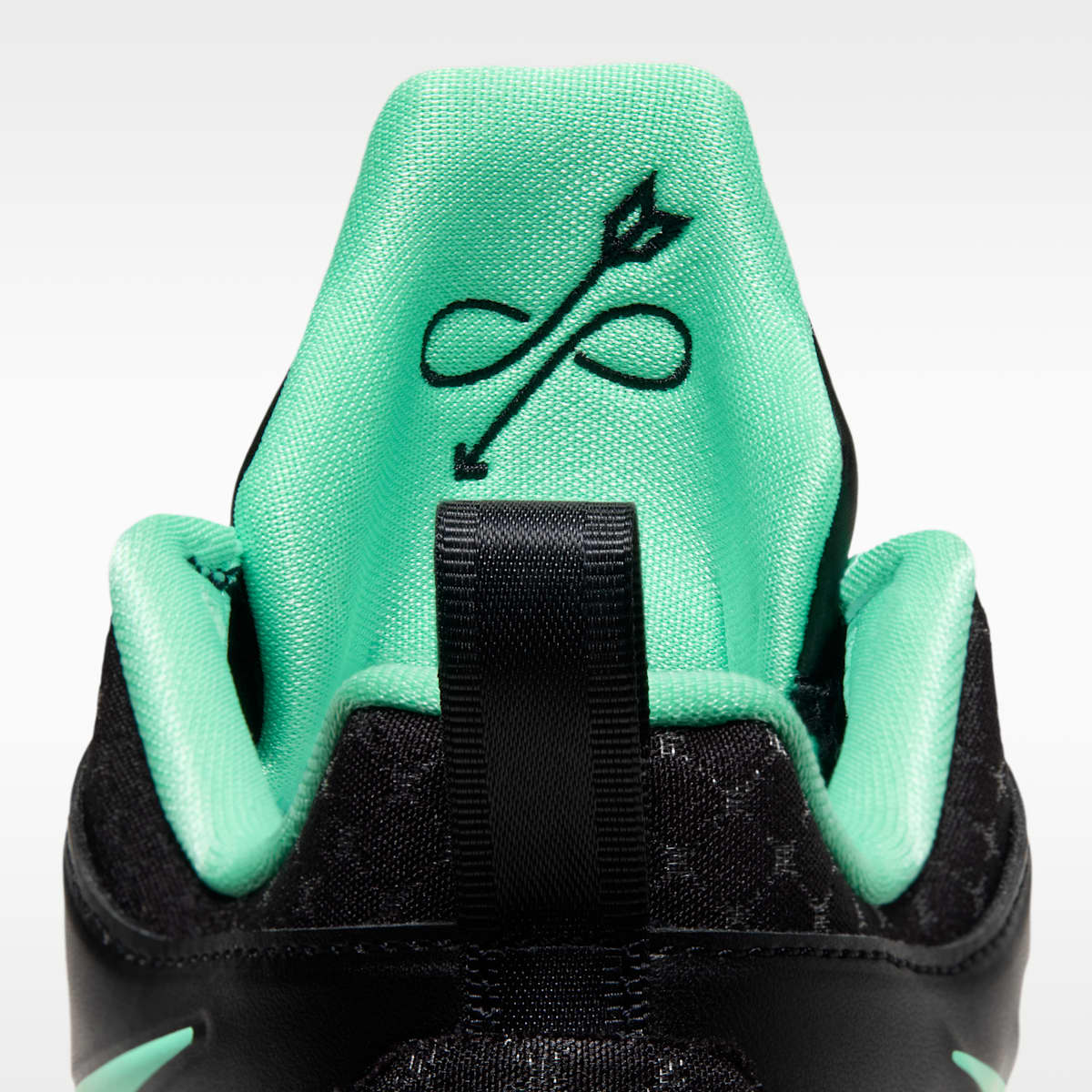 A'Two "Nike Nights" A'ja Wilson Big Kids' Basketball Shoes - Black/Blue Glow/Multi-Color/Green Glow - Image 9