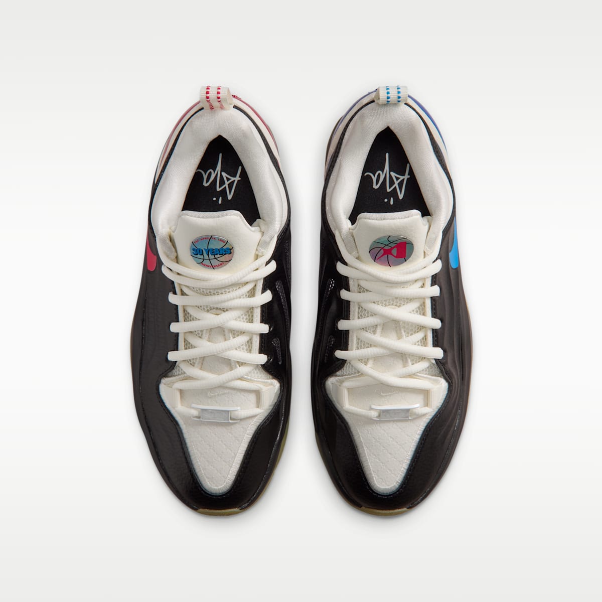 A'Two "WNBA 30th" A'ja Wilson Big Kids' Basketball Shoes - Black/Photo Blue/Gum Light Brown/Action Red