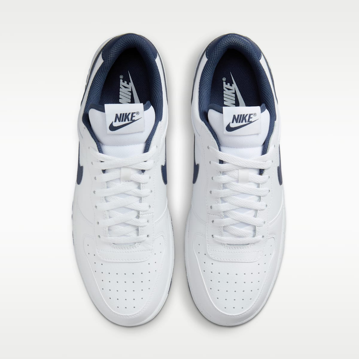 Nike Big Low Men's Shoes - White/Midnight Navy - Image 4