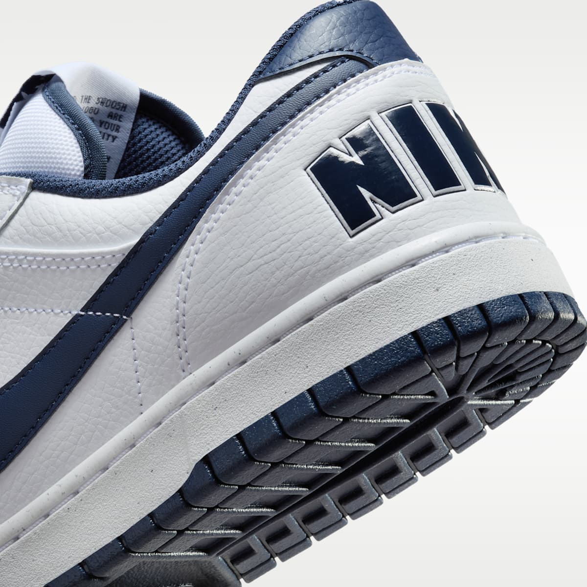 Nike Big Low Men's Shoes - White/Midnight Navy - Image 8