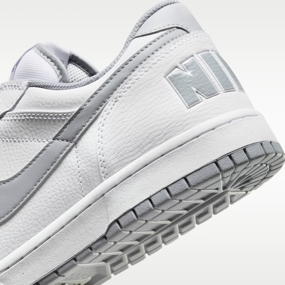 Nike Big Low Men's Shoes - White/Wolf Grey - Image 8