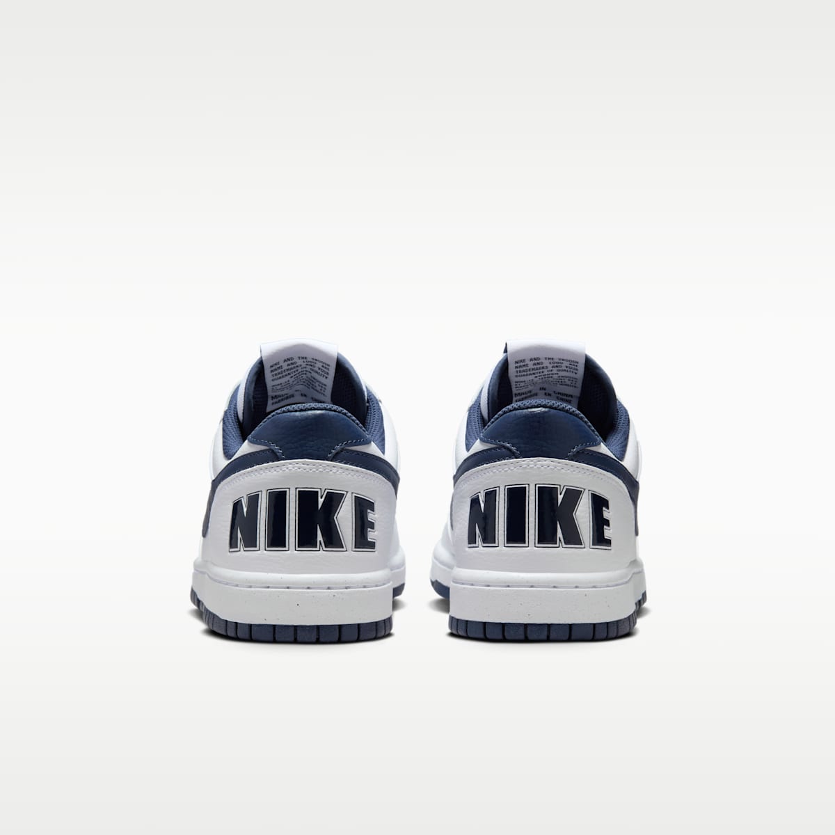 Nike Big Low Men's Shoes - White/Midnight Navy - Image 6