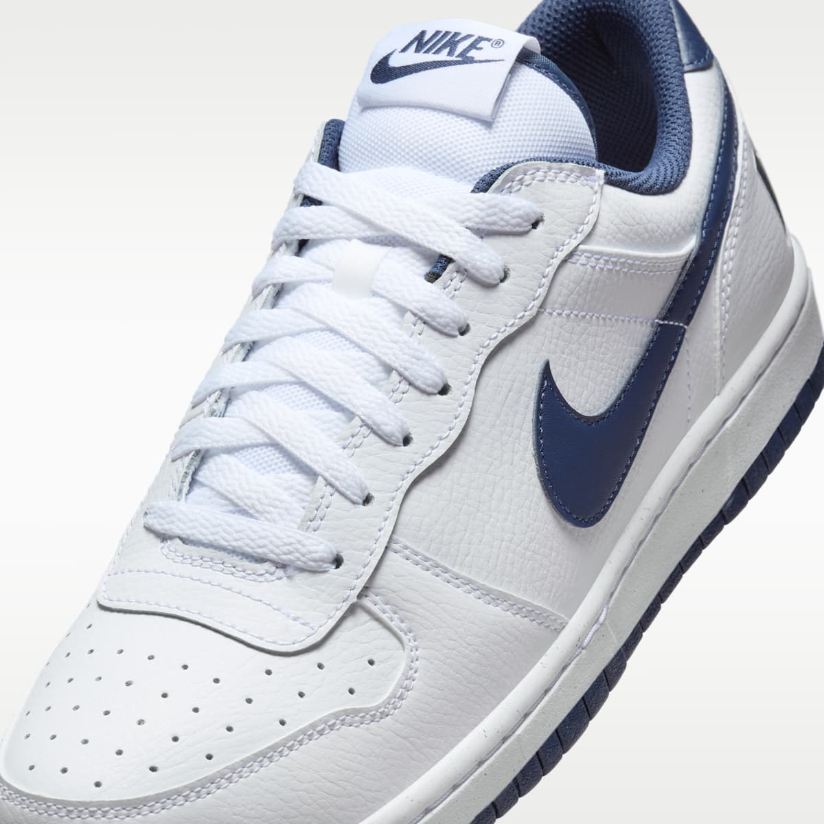 Nike Big Low Men's Shoes - White/Midnight Navy - Image 7