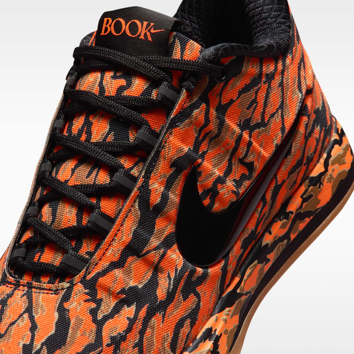 Book 2 "Tiger Camo" Basketball Shoes - Black/Total Orange/Flax/Black - Image 7