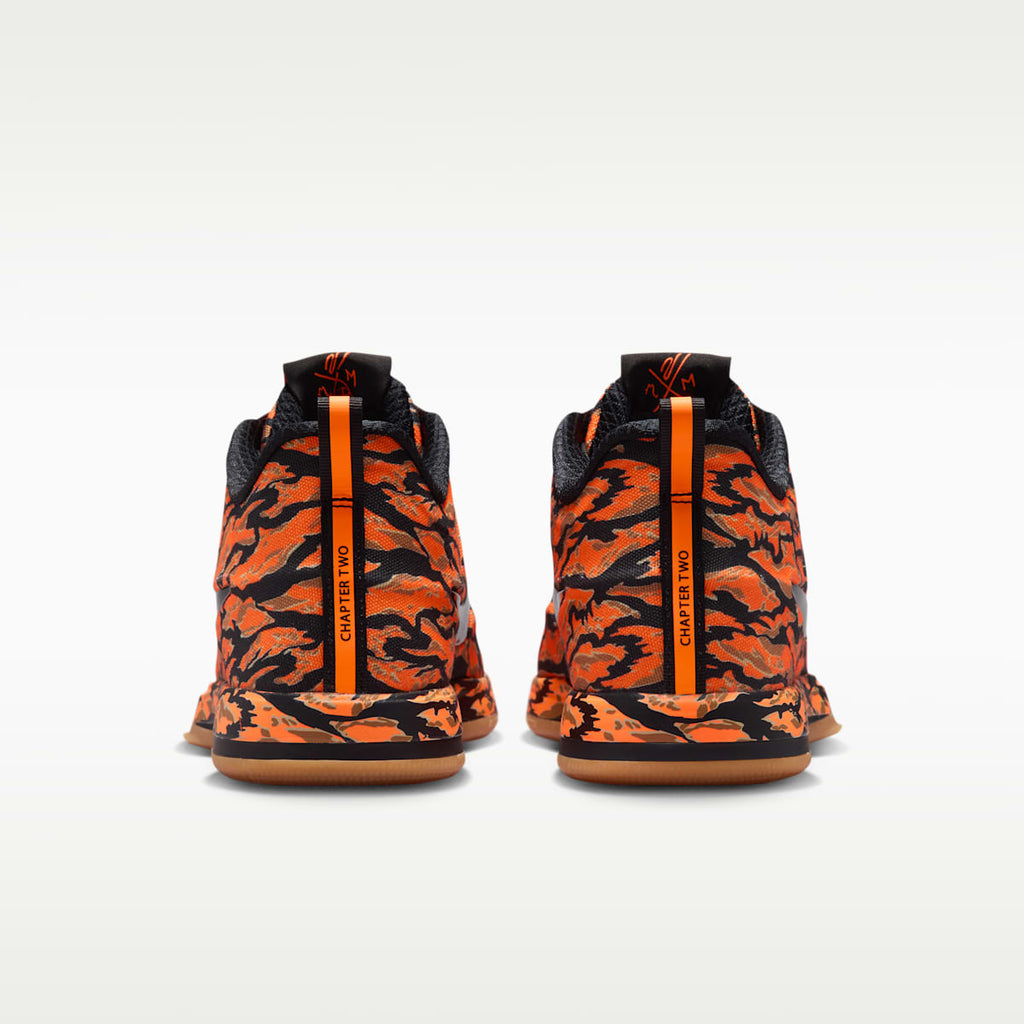 Book 2 "Tiger Camo" Basketball Shoes - Black/Total Orange/Flax/Black - Image 6