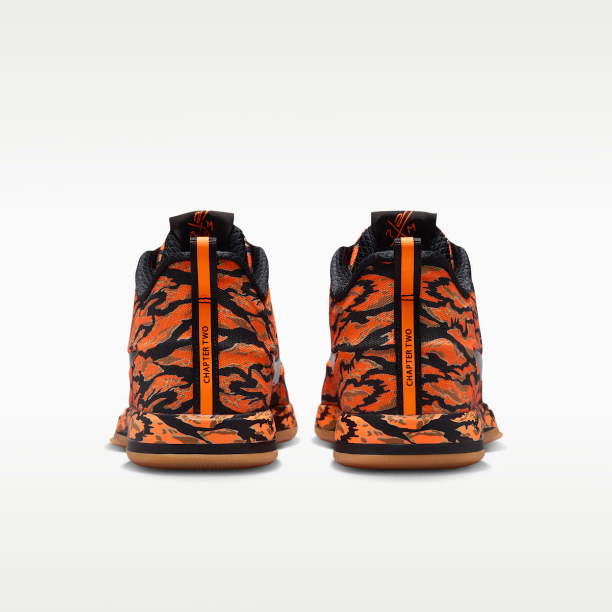 Book 2 "Tiger Camo" Basketball Shoes - Black/Total Orange/Flax/Black - Image 6
