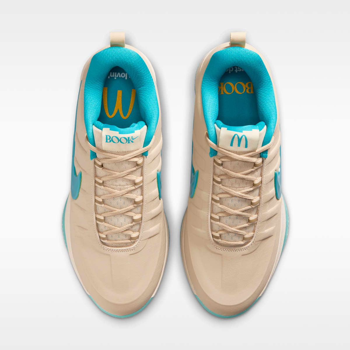 Book 2 x McDonald's Basketball Shoes - Sanddrift/Light British Tan/Red Stardust/Dusty Cactus - Image 4