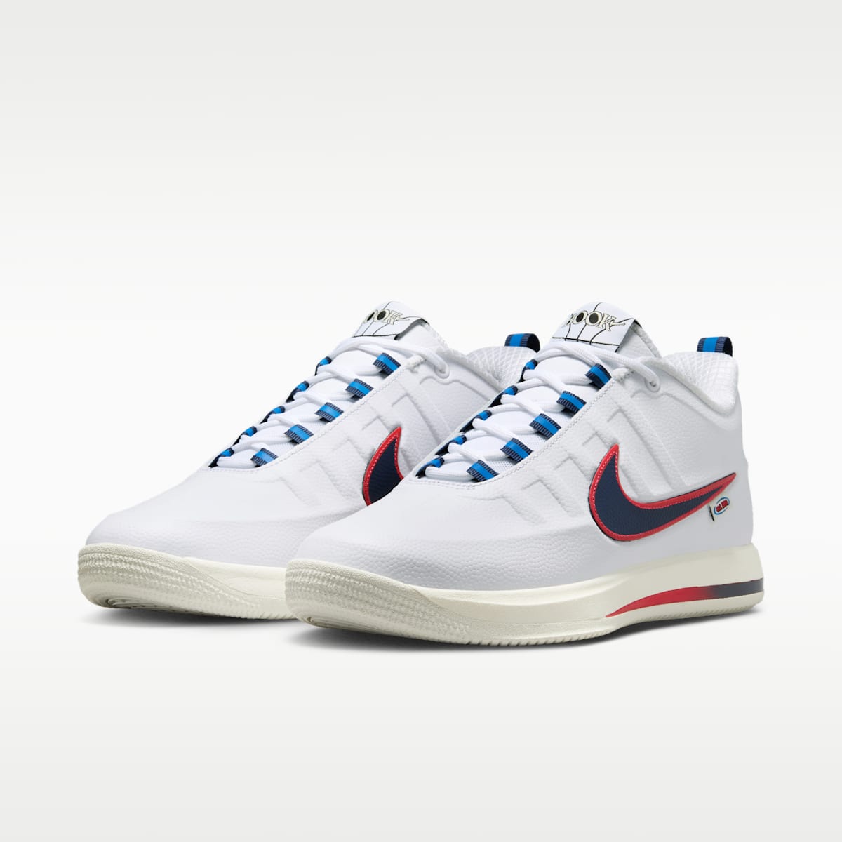 Book 2 "WNBA 30th" Basketball Shoes - White/Fireberry/Light Photo Blue/Midnight Navy - Image 5