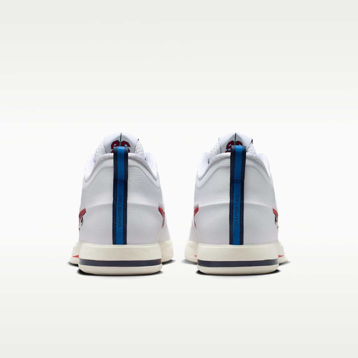 Book 2 "WNBA 30th" Basketball Shoes - White/Fireberry/Light Photo Blue/Midnight Navy - Image 6
