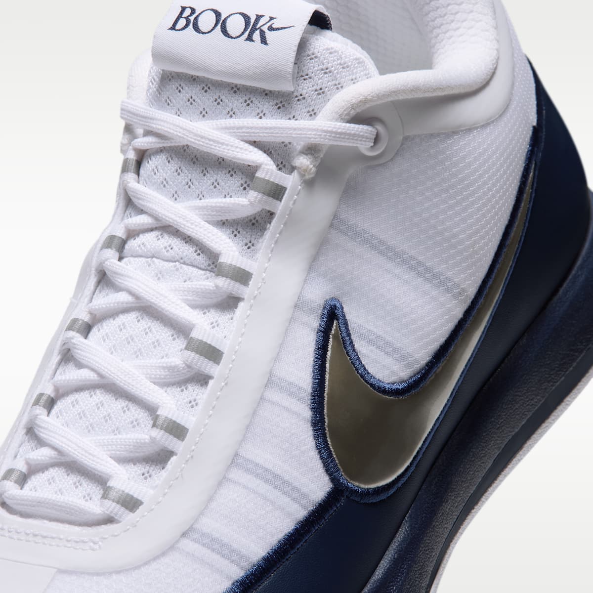 Book 2 Basketball Shoes - White/Midnight Navy/Metallic Silver - Image 7