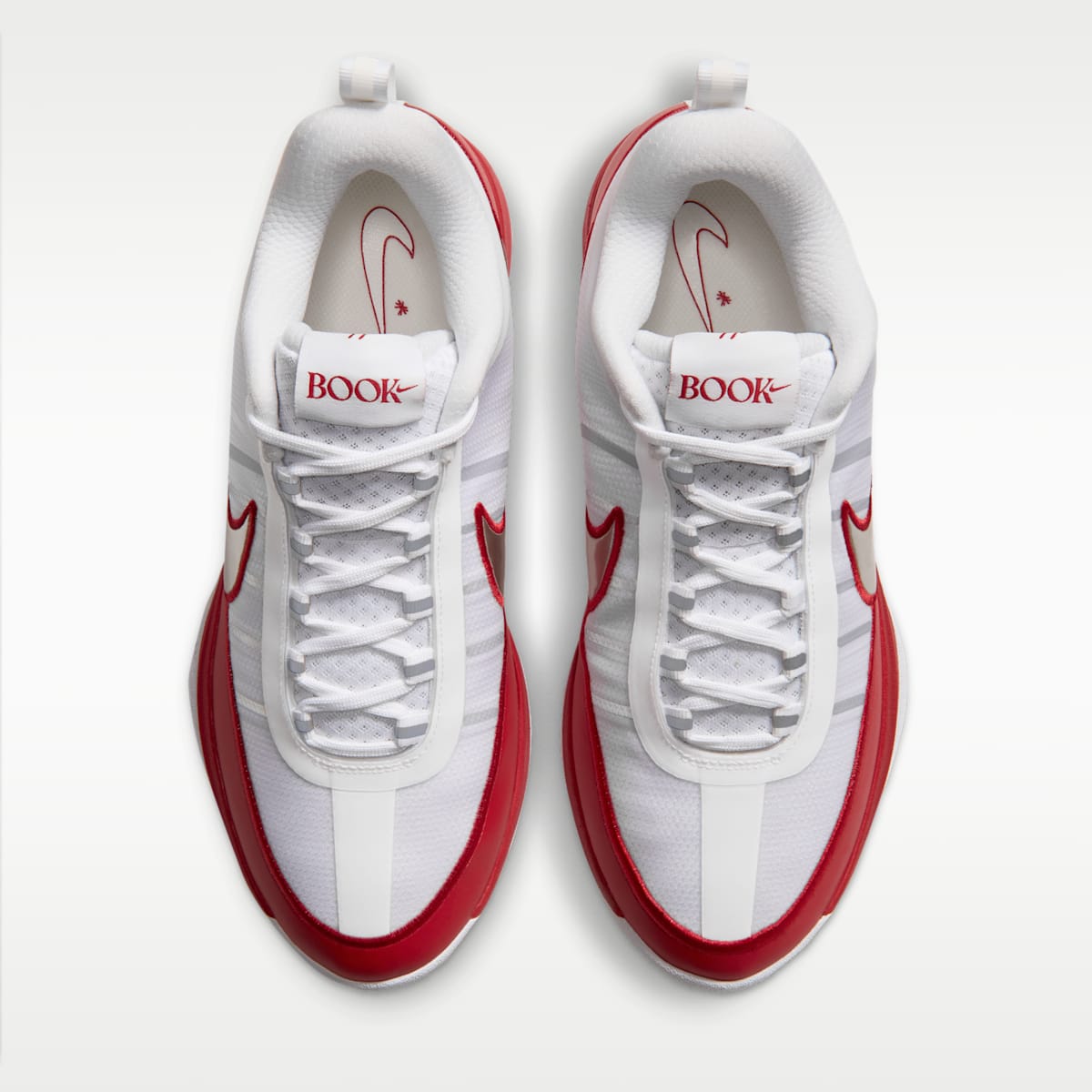 Book 2 Basketball Shoes - White/University Red/Metallic Silver - Image 4
