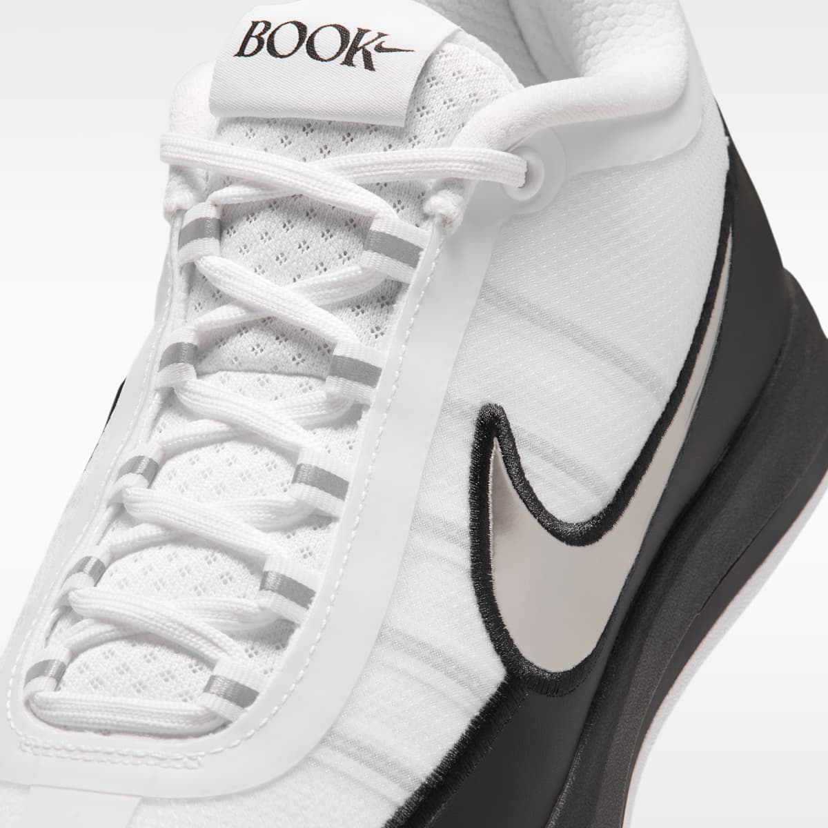 Book 2 Basketball Shoes - White/Black/Metallic Silver - Image 7